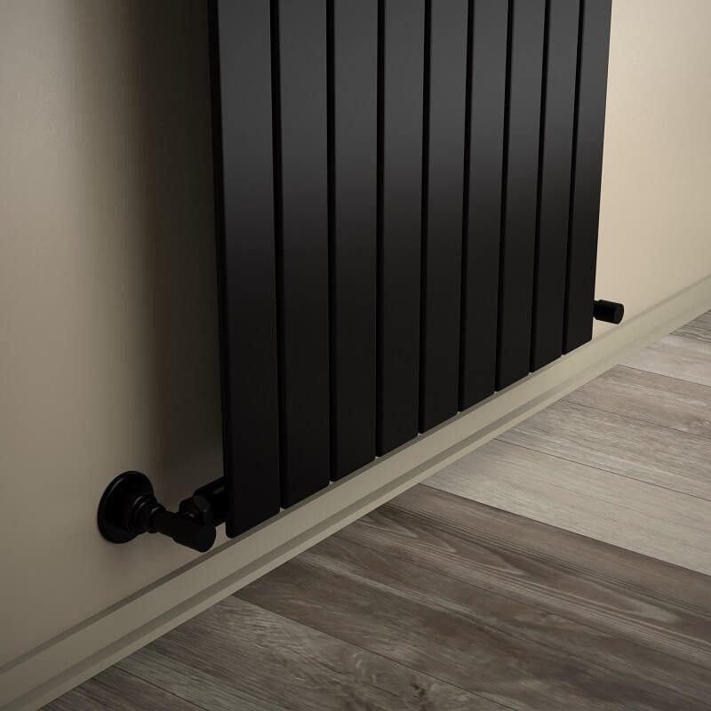 Tip 10V Dekoratif Radyatör 1200x662 Mat Siyah
