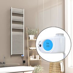 Barbados Elektrikli Havlupan 500x1600 Beyaz Parlak (Musa Termostat) 900W