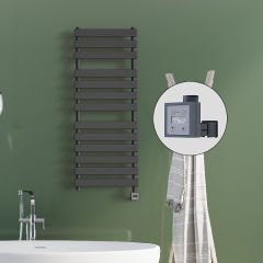 TAHITI Elektrikli Havlupan 500x950 Antrasit Texture (KTX3 Termostat) 600W