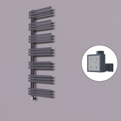 Thames Dekoratif Elektrikli Havlupan 500x1800 Koyu Antrasit (KTX3 Termostat) 1000W