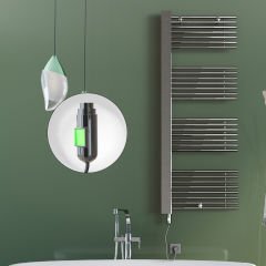MALE Elektrikli Havlupan 600x1600  Krom (On/Off Düğmeli) 600W
