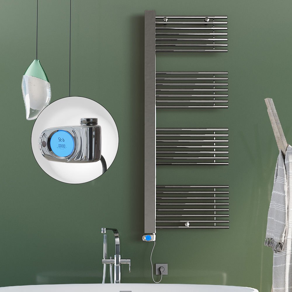MALE Elektrikli Havlupan 600x1600  Krom (Musa Termostat) 600W