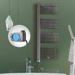 MALE Elektrikli Havlupan 600x1600  Krom (Musa Termostat) 600W