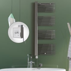 MALE Elektrikli Havlupan 600x1600  Krom (KTX3 Termostat) 600W