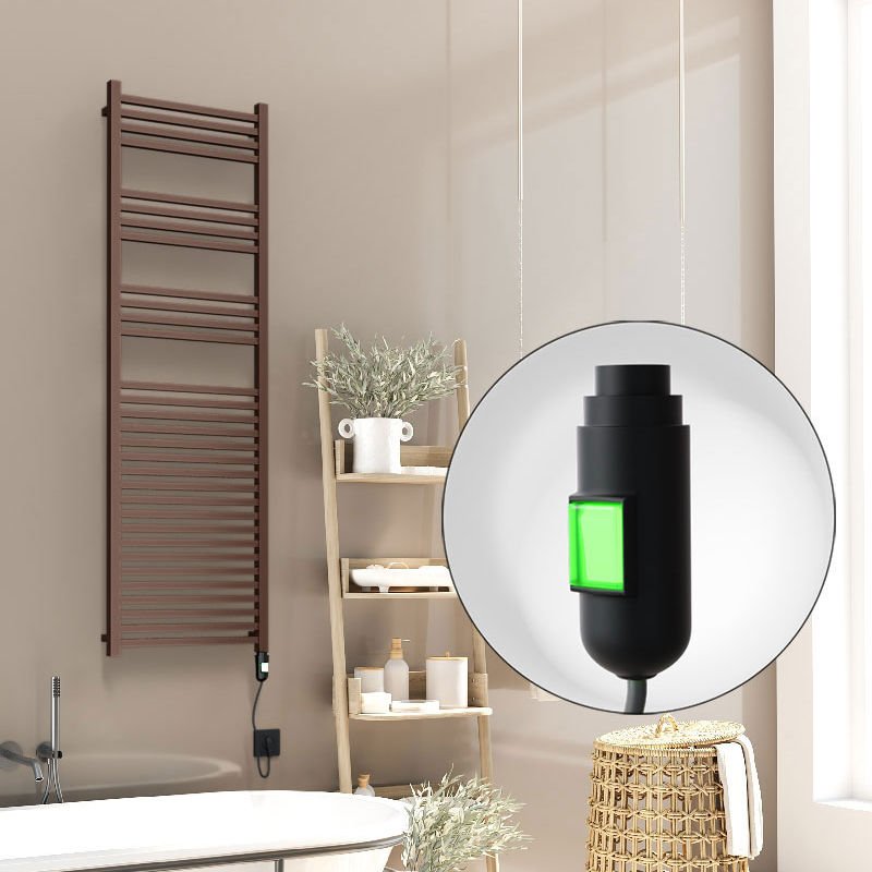 Barbados Elektrikli Havlupan 500x1600 Bakır Eskitme Parlak (On/Off Düğmeli) 600W
