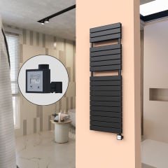 20H Elektrikli Havlupan 500x1550 Mat Siyah Ktx3 1000 W