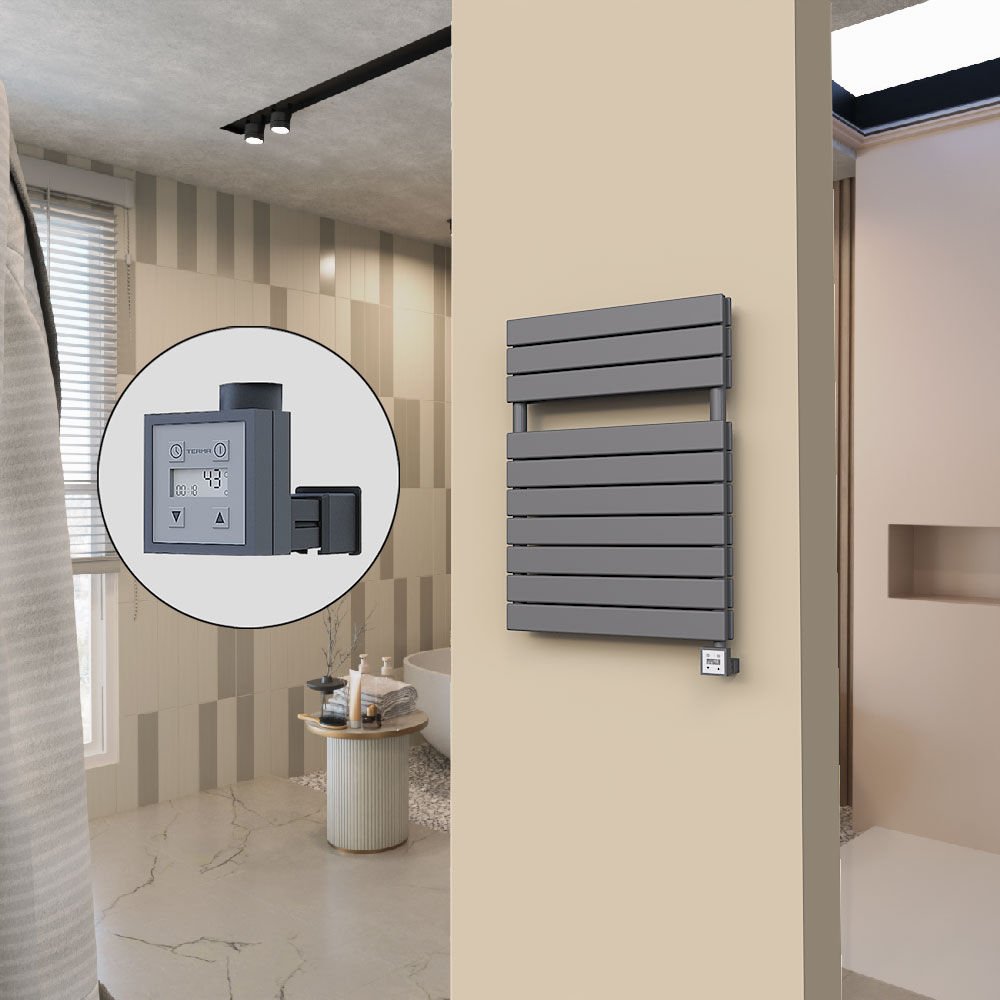 20H Elektrikli Havlupan 600x810 Antrasit Ktx3 1000 W