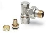 Radyatör Dönüş Vanası  1/2'' Köşe (17*2mm Boru Bağl. Rakorlu)