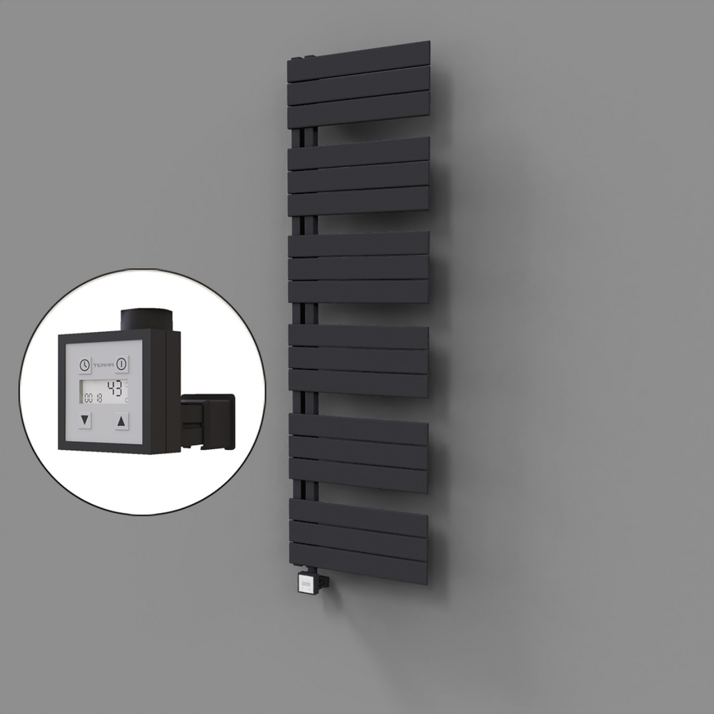 Sirius Dekoratif Elektrikli Havlupan 500x1640 Koyu Antrasit (KTX3 Termostat) 1000W