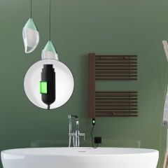 MALE Elektrikli Havlupan 600x800  Bakır Eskitme (On/Off Düğmeli) 300W