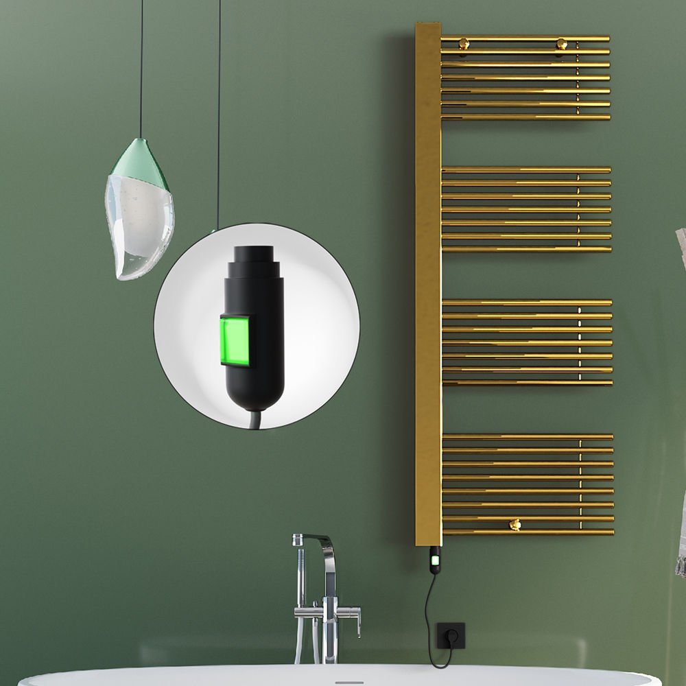 MALE Elektrikli Havlupan 600x1600  Altın (On/Off Düğmeli) 600W