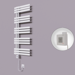 Thames Dekoratif Elektrikli Havlupan 600x1200 Beyaz (KTX1 Termostat) 600W Spiral Kablolu