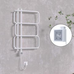 MATSU Elektrikli Havlupan 540x884  Beyaz (KTX3 Termostat) 300W Spiral Kablolu