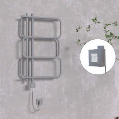 MATSU Elektrikli Havlupan 540x884  Antrasit (KTX1 Termostat) 300W Spiral Kablolu
