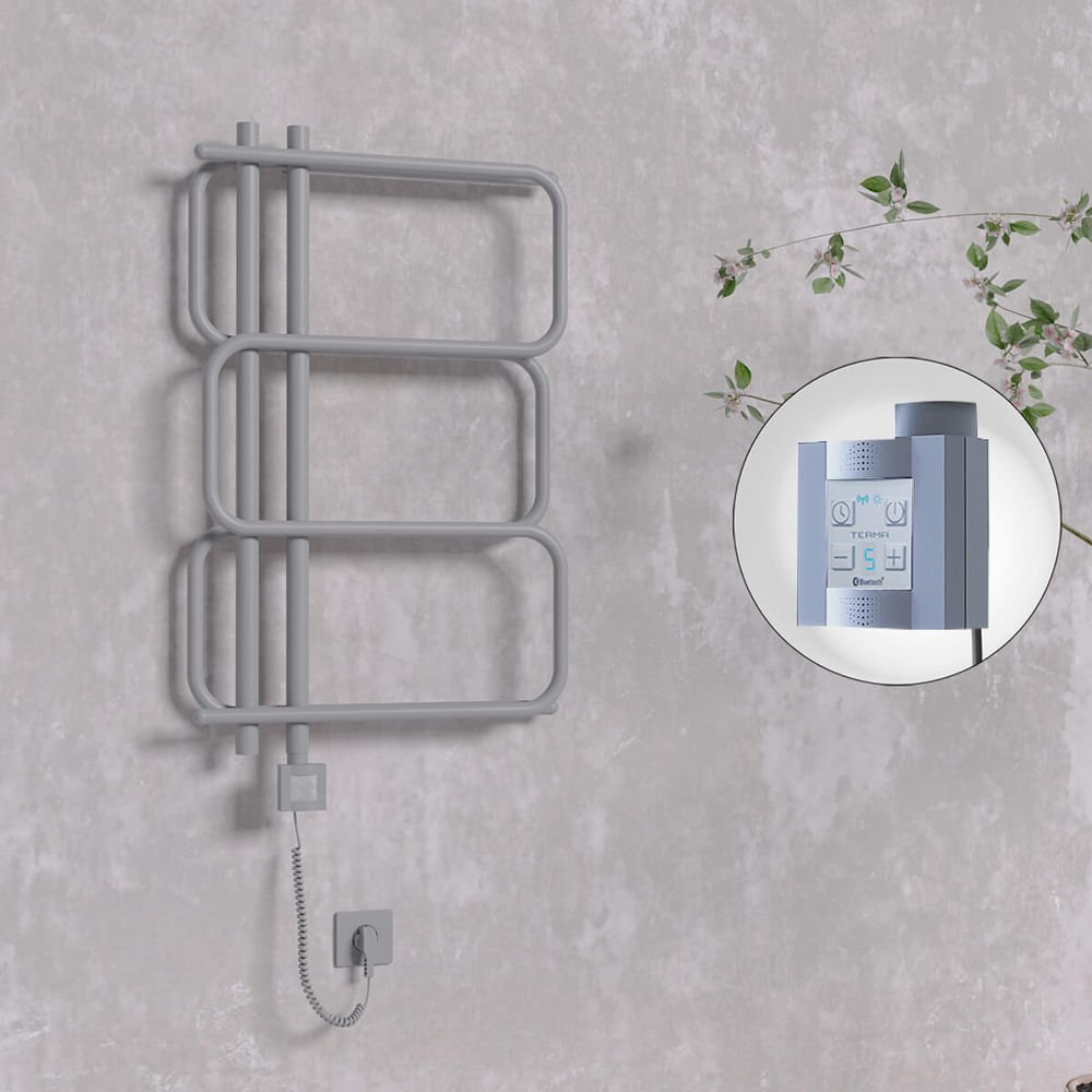 MATSU Elektrikli Havlupan 540x884  Antrasit (KTX4 Termostat) 300W Spiral Kablolu