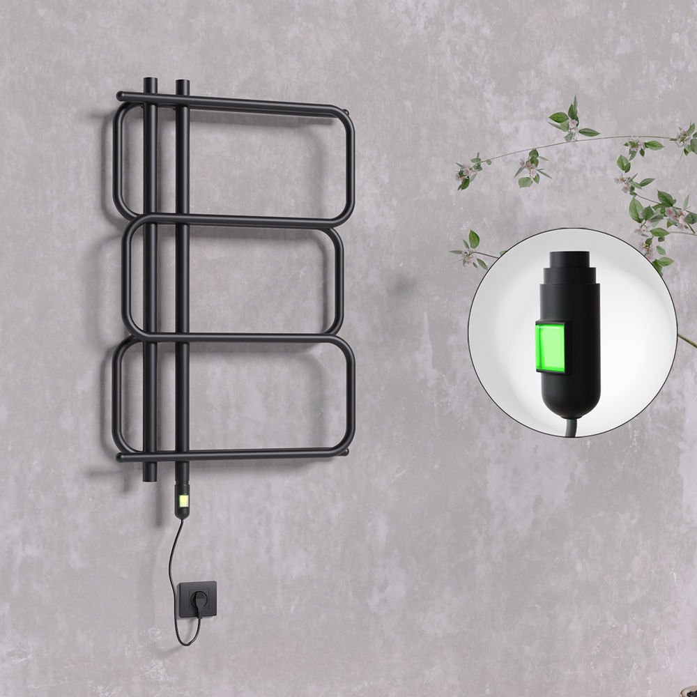MATSU Elektrikli Havlupan 540x884  Siyah (On/Off Düğmeli) 300W