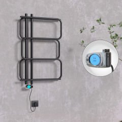 MATSU Elektrikli Havlupan 540x884  Siyah (Musa Termostat) 300W