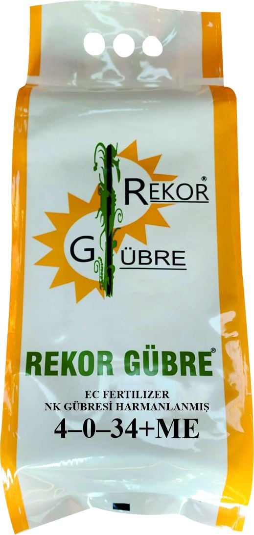 5 Kg REKOR GÜBRE 4-0-34 + ME NK Gübresi Harmanlanmış - Ec Fertilizer