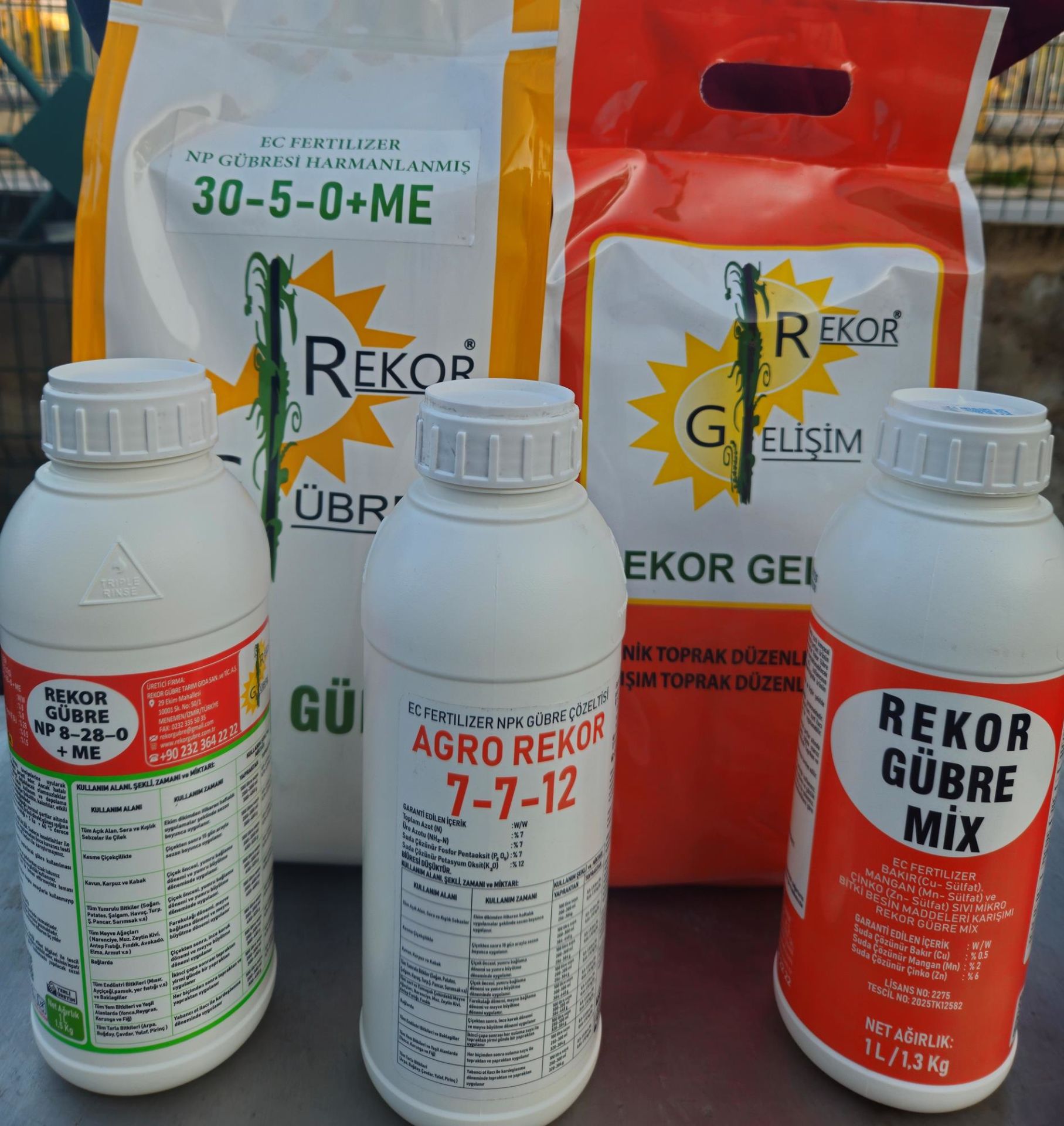 Rekor Gübre Çim Gübre Seti - Çim Gübresi