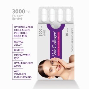 Biomet Wecollagen Hyaluronic Acid Collagen Kolajen 90 Tablet