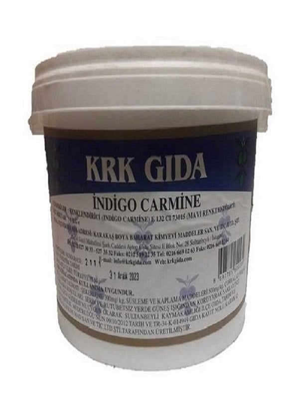 Krk Gıda (İndigo Carmine E 132) Koyu Mavi Gıda Boyası 1 Kg