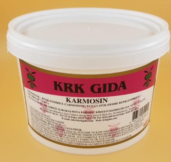 Krk Gıda (Carmoisine E 122) Pembe Gıda Boyası 1 Kg