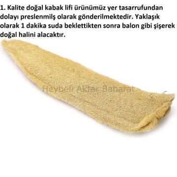 Doğal Ham Kabak Lifi (71-90 Cm) Mutfak Banyo Doğal Kese Kabak Kesesi