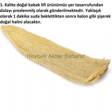 Doğal Ham Kabak Lifi (60-70 Cm) Mutfak Banyo Doğal Kese Kabak Kesesi