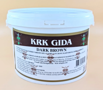 Krk Gıda  Dark Brown E155 Koyu Kahverengi Gıda Boyası 1 Kg
