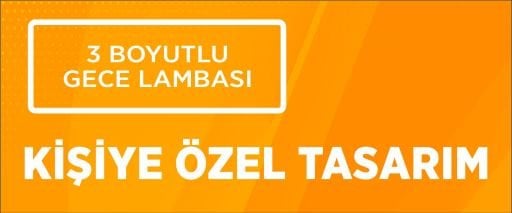 3 BOYUTLU GECE LAMBASI