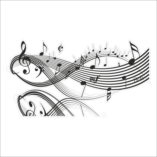 MÜZİK NOTASI FOLYO STİCKER DERSTV439