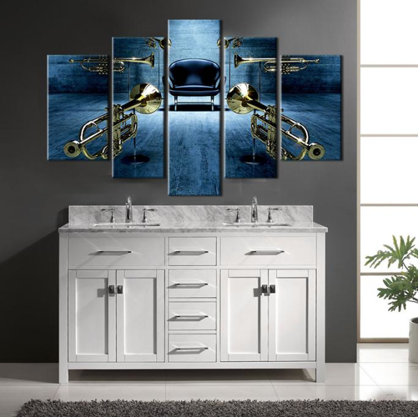 Saksafonlar  Kanvas Tablo