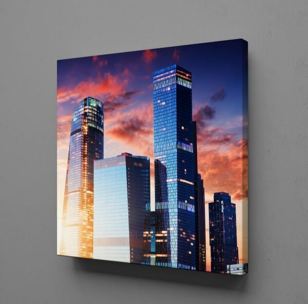 YÜKSEK BİNALAR KANVAS TABLO