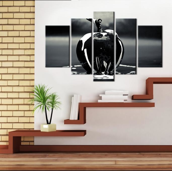 Siyah Elma Kanvas Tablo