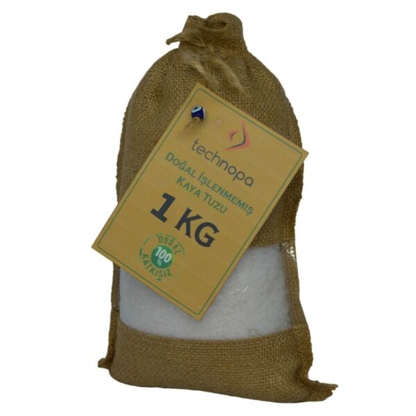 Technopa Doğal İşlenmemiş Tane Kristal Kaya Tuzu 1Kg