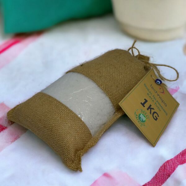 Technopa Doğal İşlenmemiş Tane Kristal Kaya Tuzu 1Kg