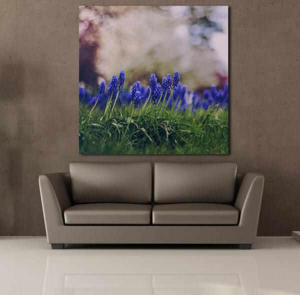 MOR ÇİÇEK TARLASI KANVAS TABLO