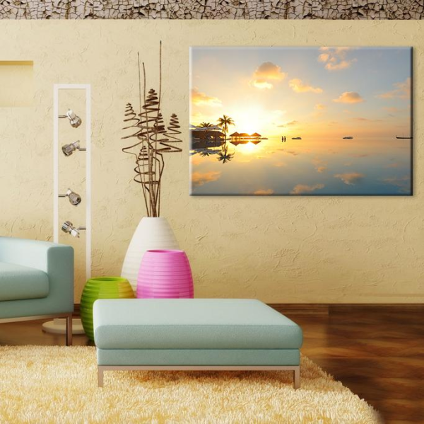 Deniz Gökyüzü Kanvas Tablo