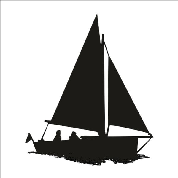 YELKENLİ TEKNE FOLYO STİCKER