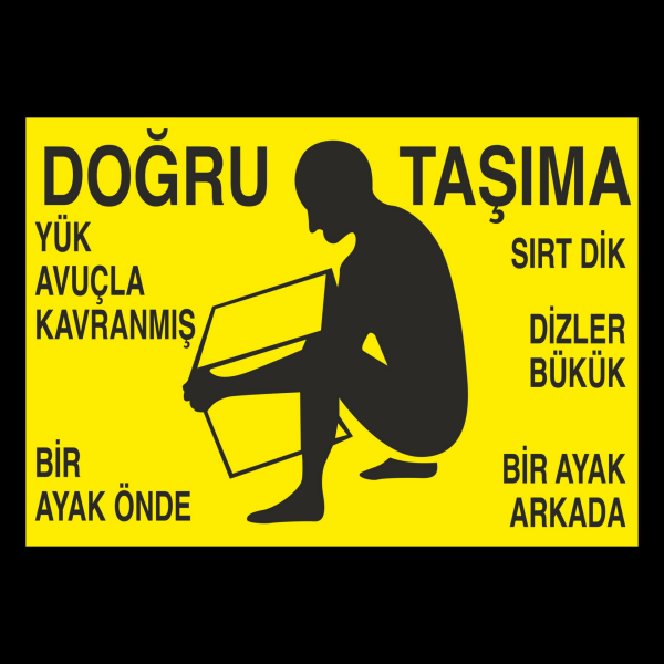 Doğru Taşıma Uyarı Levhası