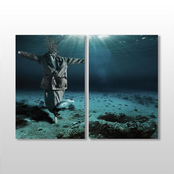Denizaltı Korkuluk Kanvas Tablo