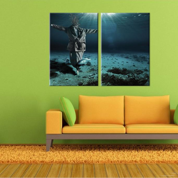 Denizaltı Korkuluk Kanvas Tablo