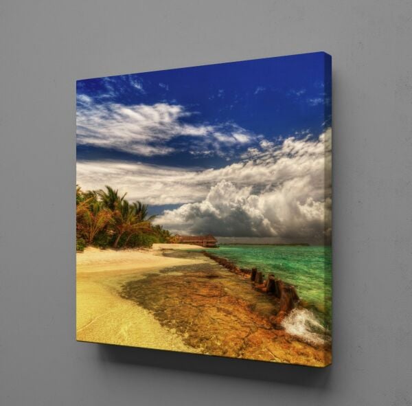 DENİZ KENARI KANVAS TABLO