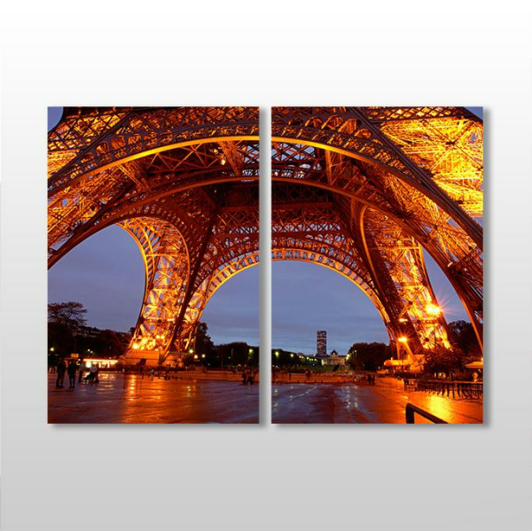 Eyfel Kulesi Gece Kanvas Tablo
