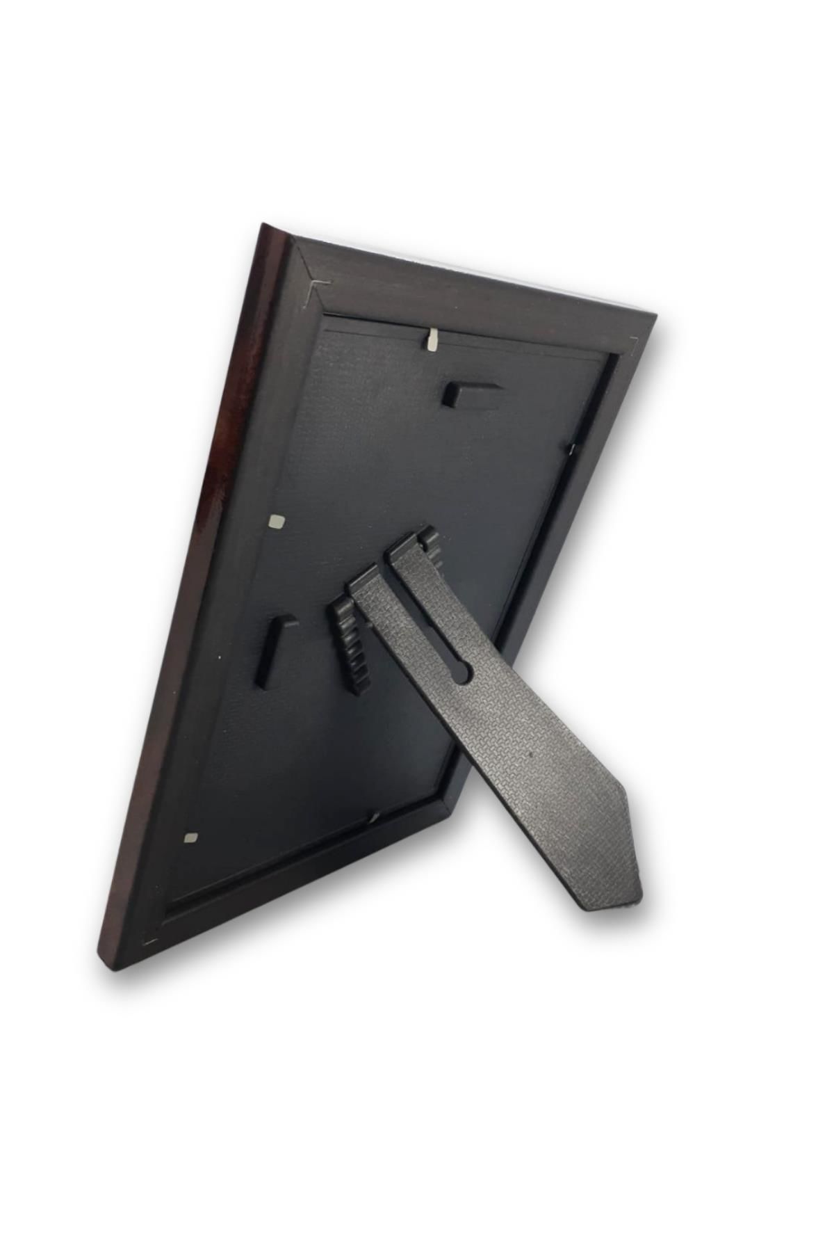 Kahverengi Altın Renk Desenli Resim Çerçeve 15*21