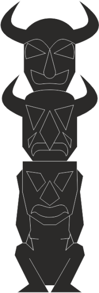 Folyo Sticker Kızılderili Putu