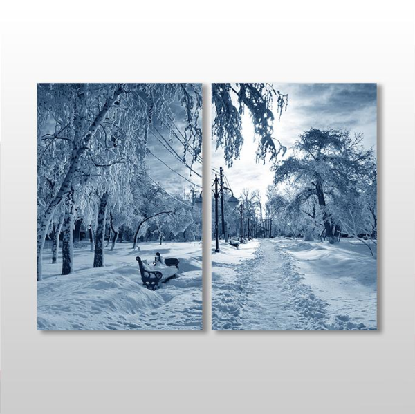 Kar Manzarası Kanvas Tablo