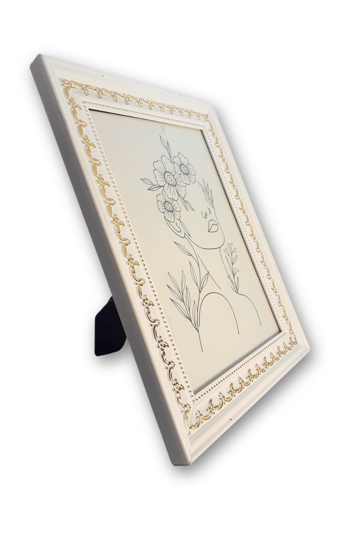 Beyaz Renk Cam Korumalı Resim Çerçeve 15*21