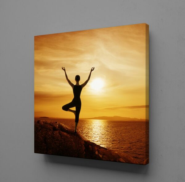 DOĞADAKİ MEDİTASYON KANVAS TABLO