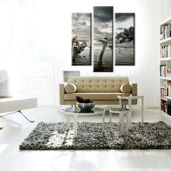 Göldeki Ördekler  Kanvas Tablo